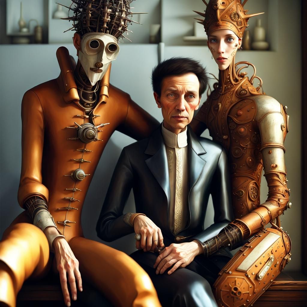 Magical Spaceships in Surreal Biomechanical Style