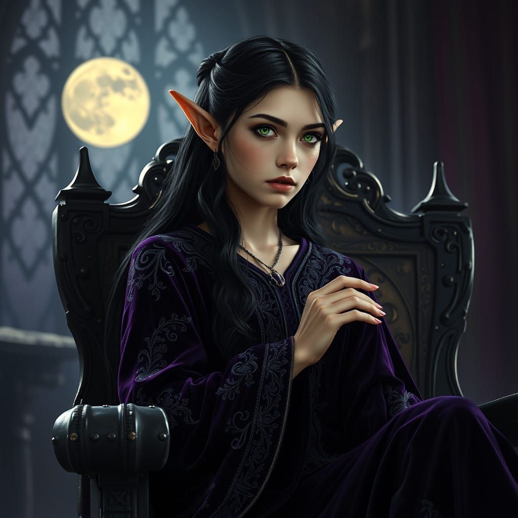 Ethereal Elven Queen Seeks Adventure Beyond Realm