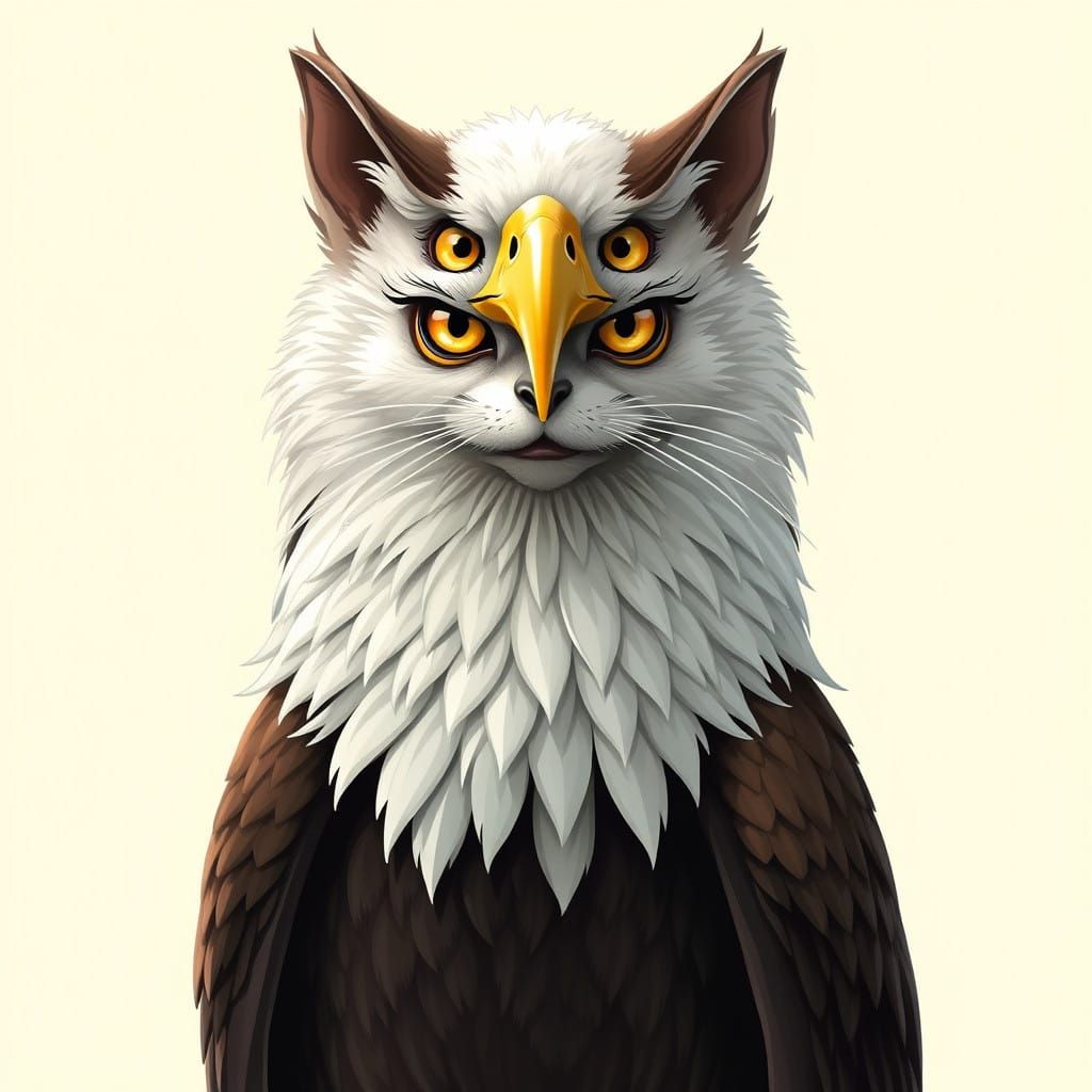 Eagle Ape Cat in Heroic Pose