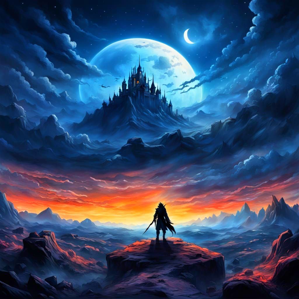 Surreal Endless Twilight Collides with Chaos and Serenity