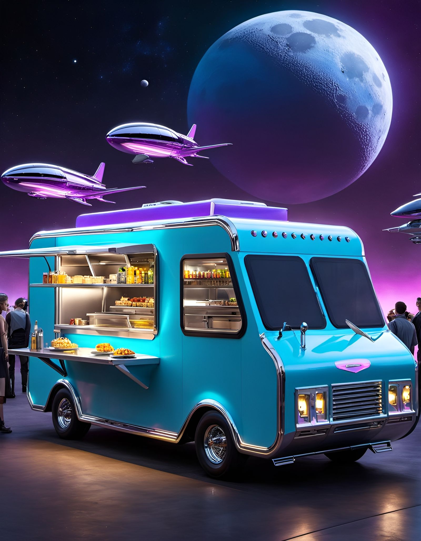 Futuristic Food Truck
