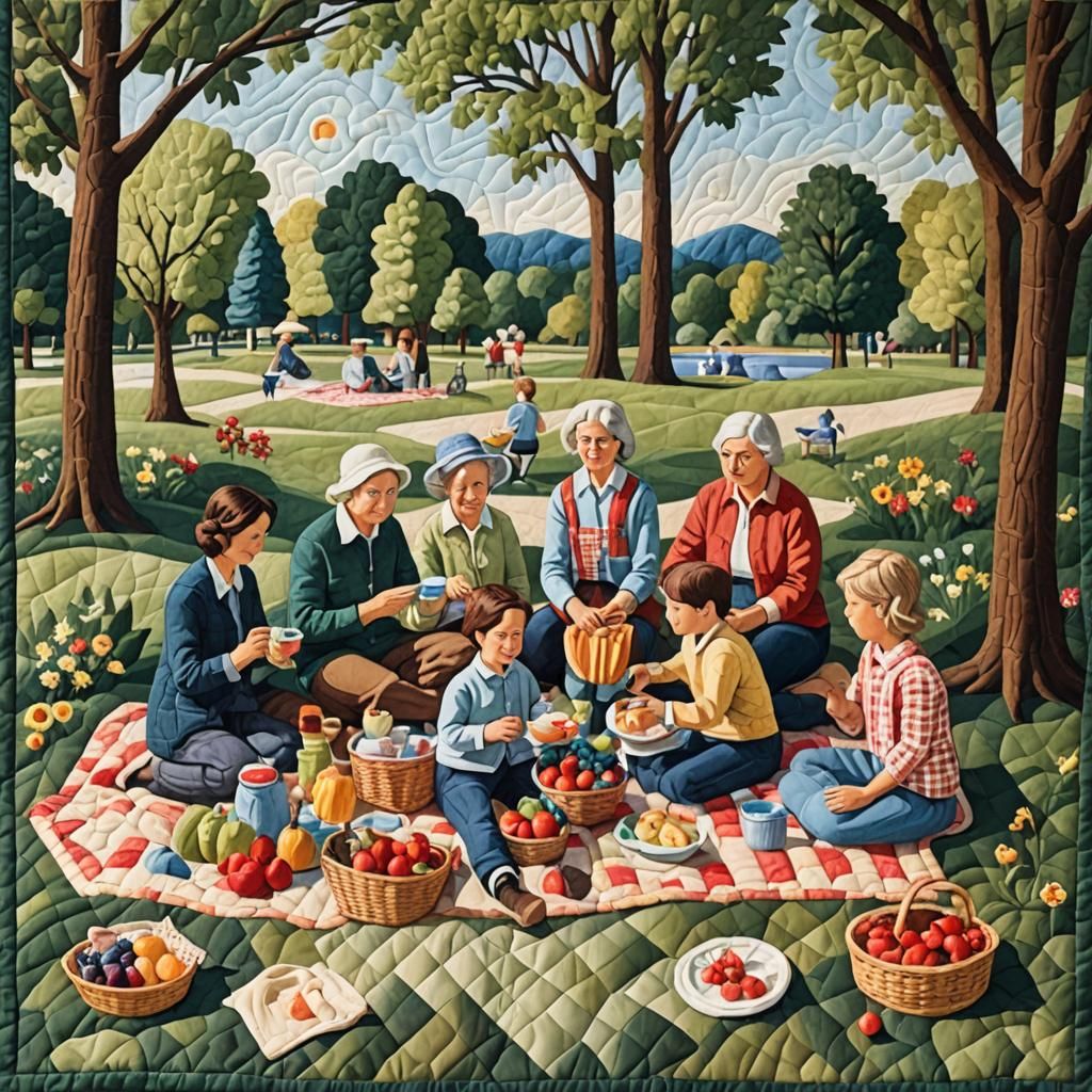 Quilted Picnic: A Family Day in the Park