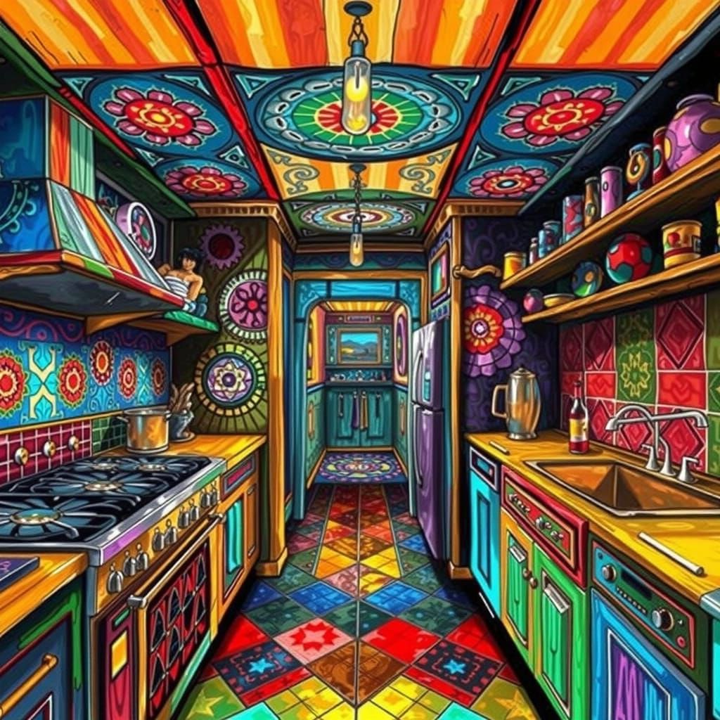 Psychedelic Soul Kitchen: Vibrant and Groovy