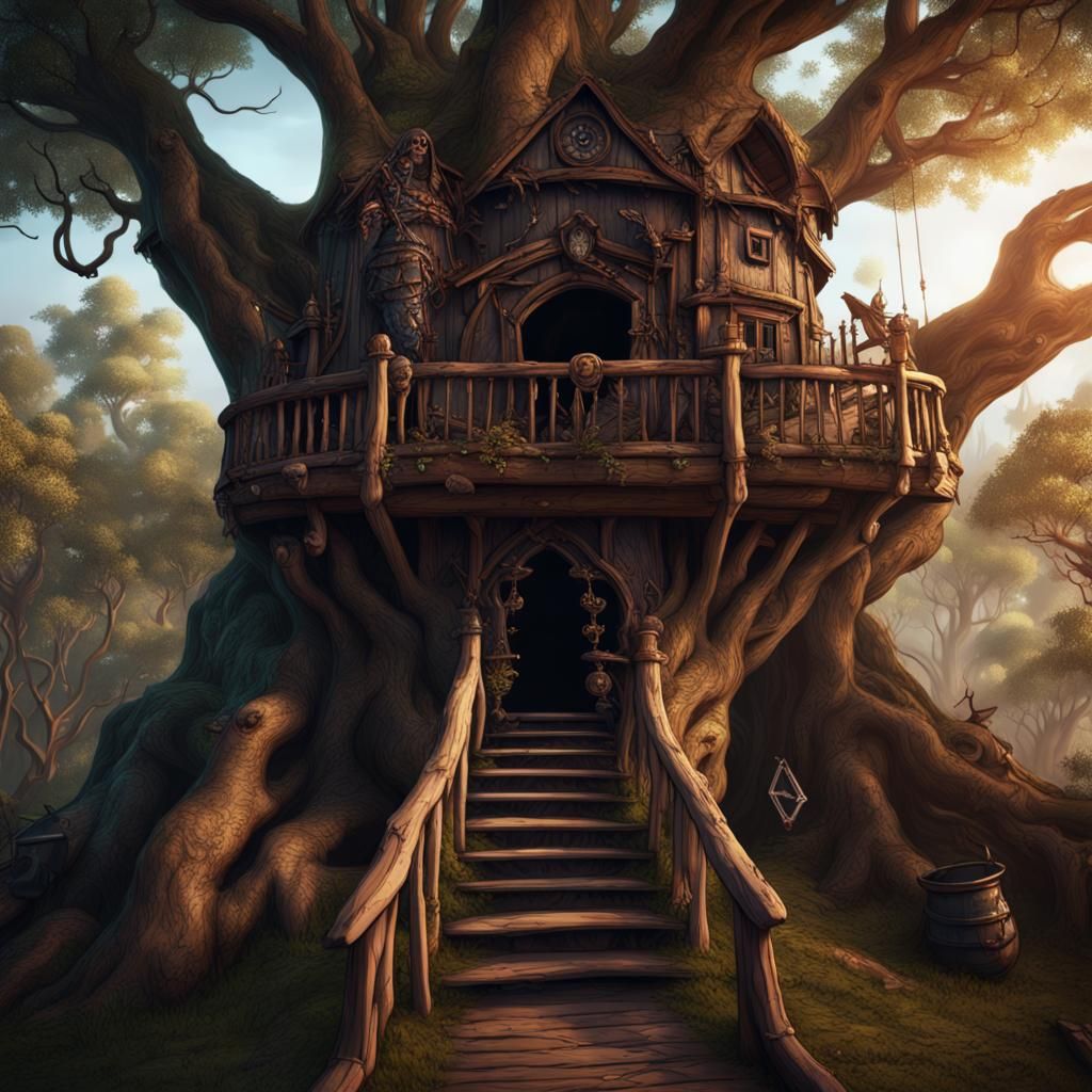 Darth Vader's Treehouse: Detailed Matte Painting