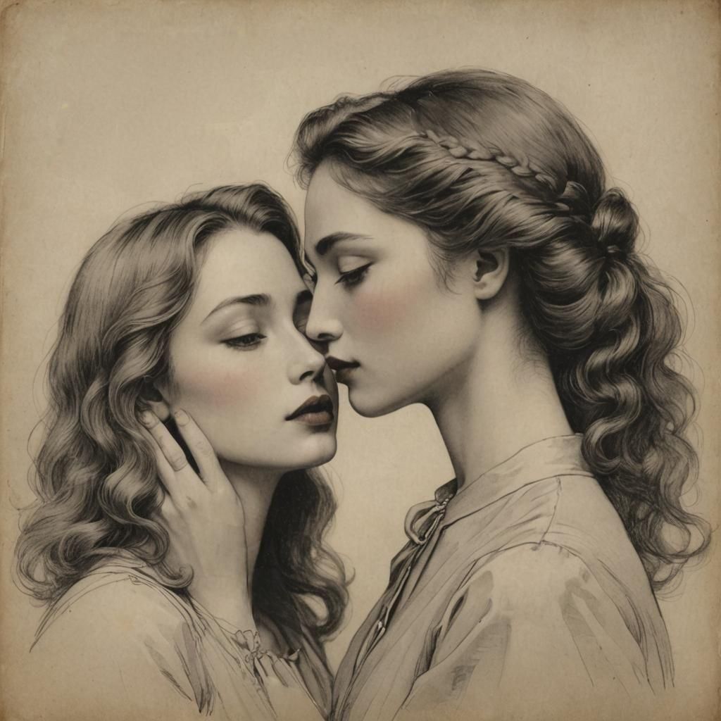 Emotional Portrait of Longing and Intimacy