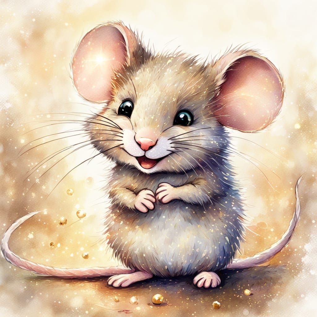 very sweet shy little mouse with a lovely smile