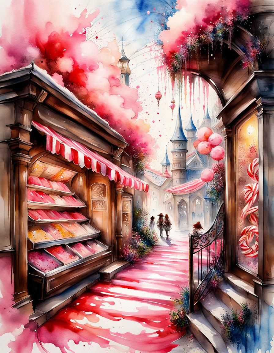 Fantasy Candyland Gate to Cotton Candy Heaven