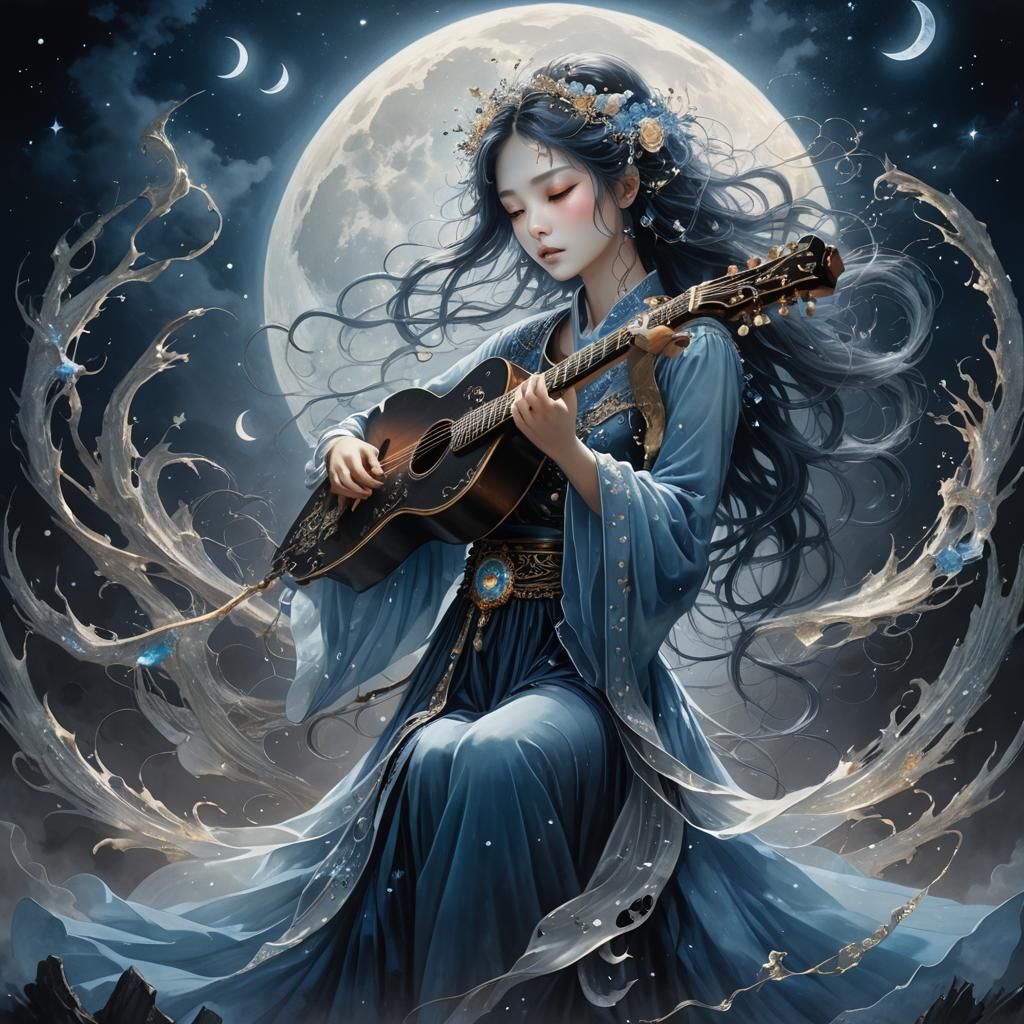 Enchanting Dark Fantasy Metal Band Under Moonlight