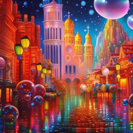 Bubbles Down the Street 6