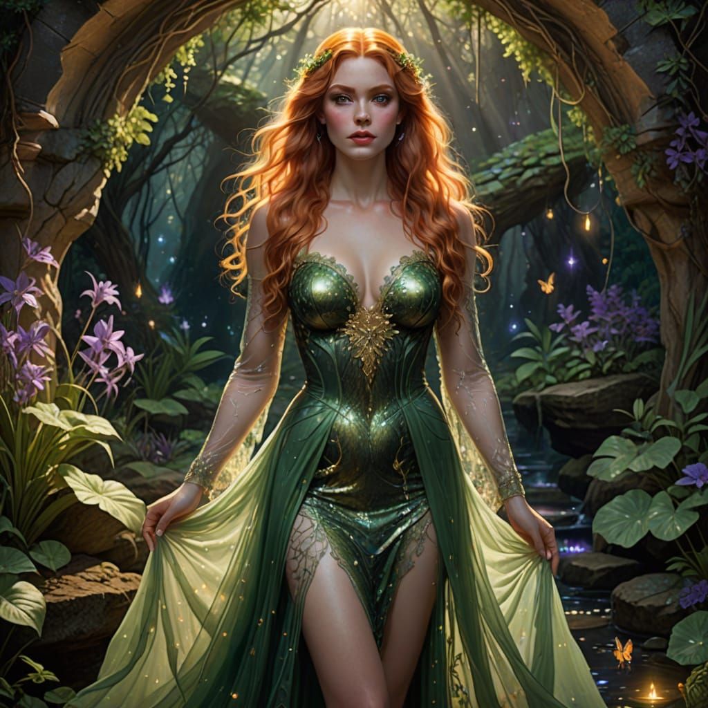 Starlight Grotto Portrait in Photorealistic Style