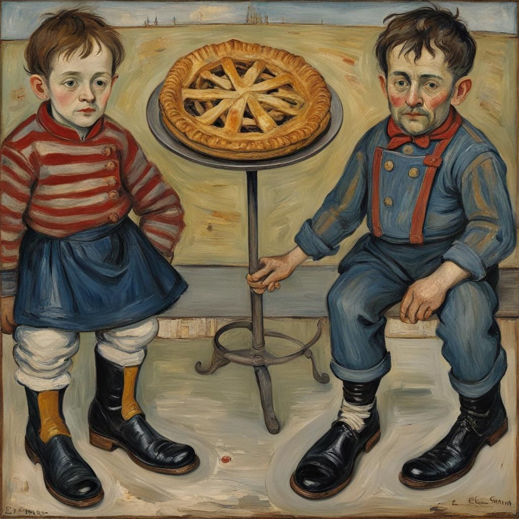 Boots and Pies: Professions Reimagined as Expressionist Art