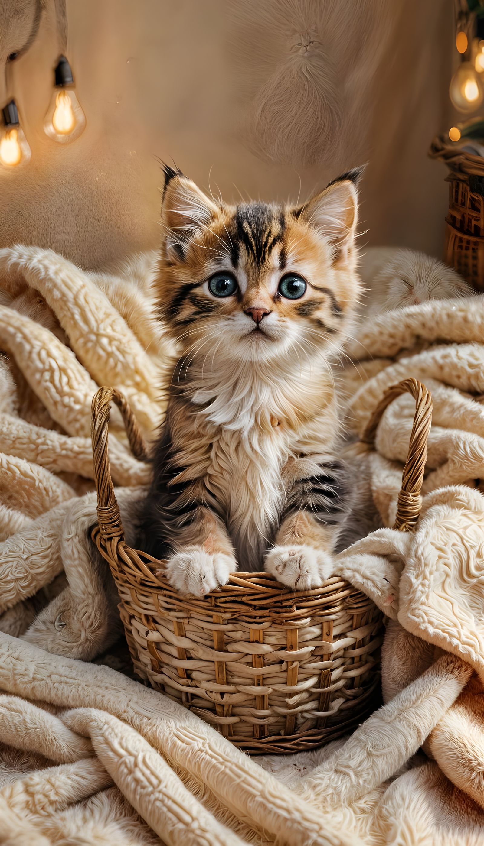 Endearing Kitten with I Love You Sign