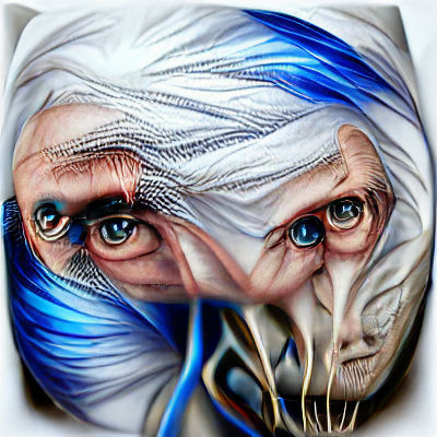 Hyperrealistic Alien-Human Hybrid Portrait in 8K