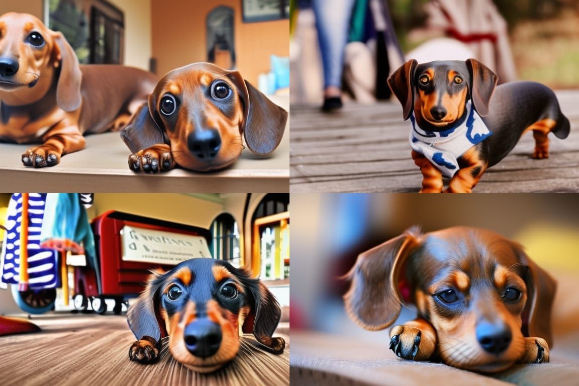 AI Interpretation of a Dachshund