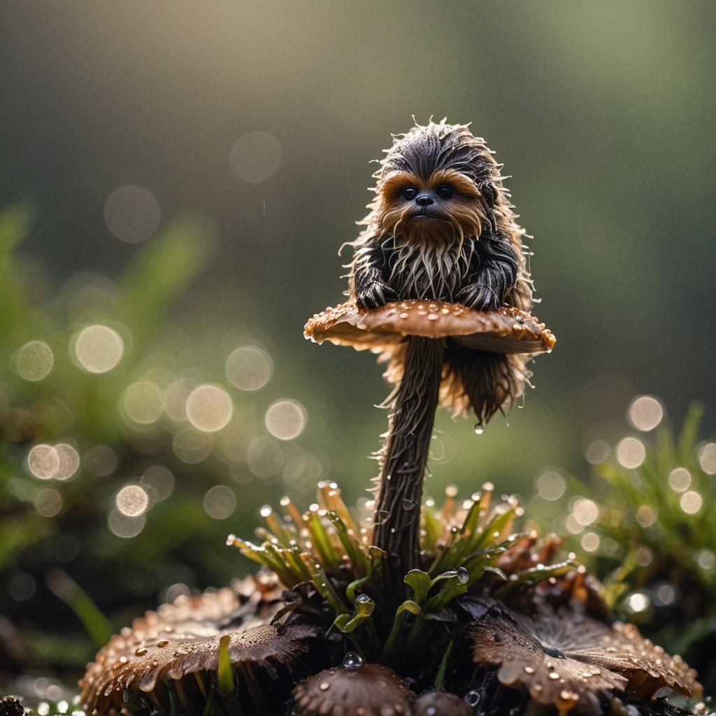 Wookie Marvels on Morning Mushroom