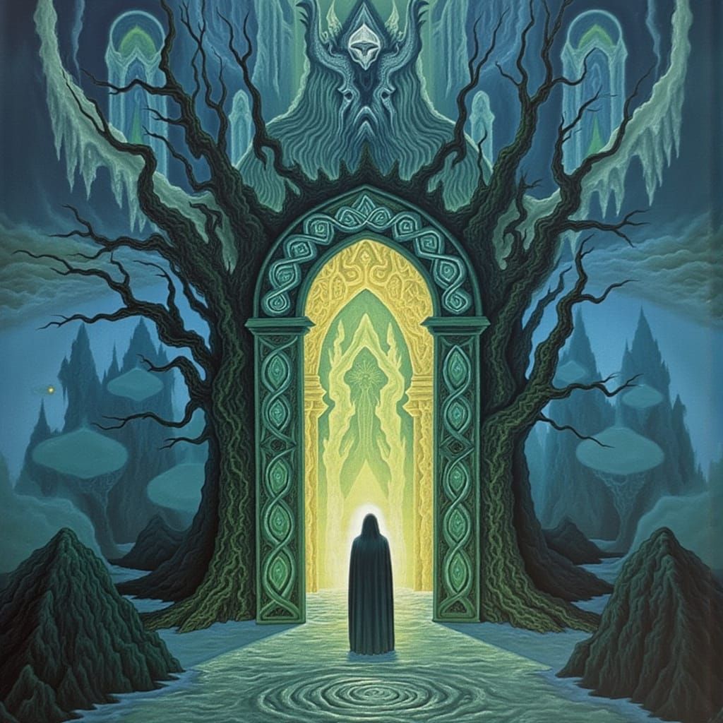 Ethereal Gate to a Mystical Realm