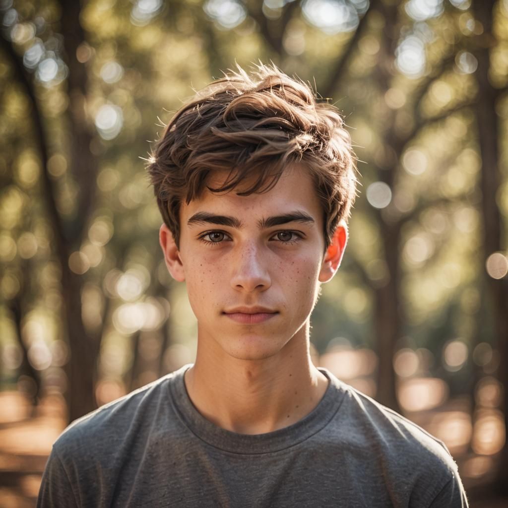Striking Portrait of Teenager in Natural Light