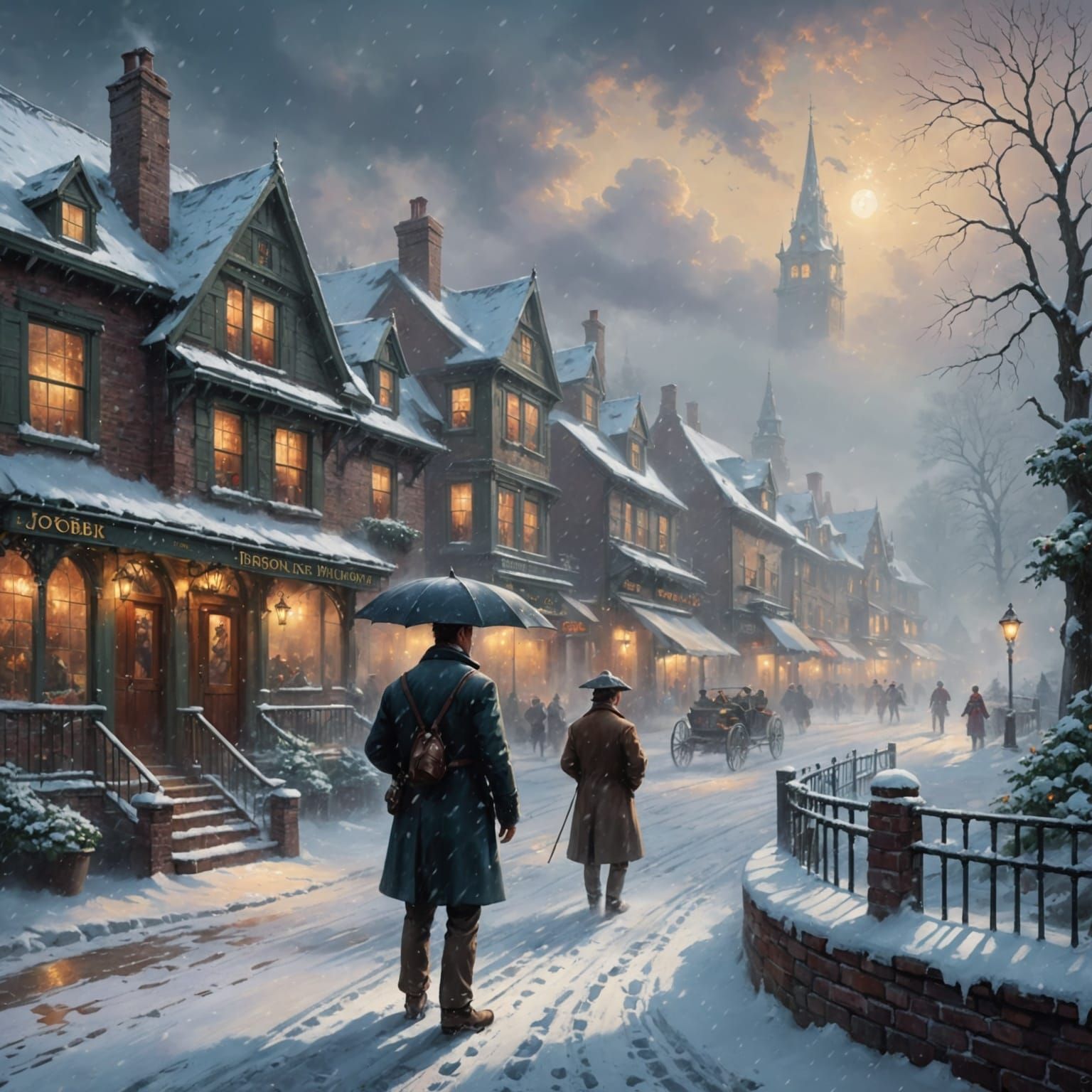 Surreal Winter Scene by a Masterful Painter
