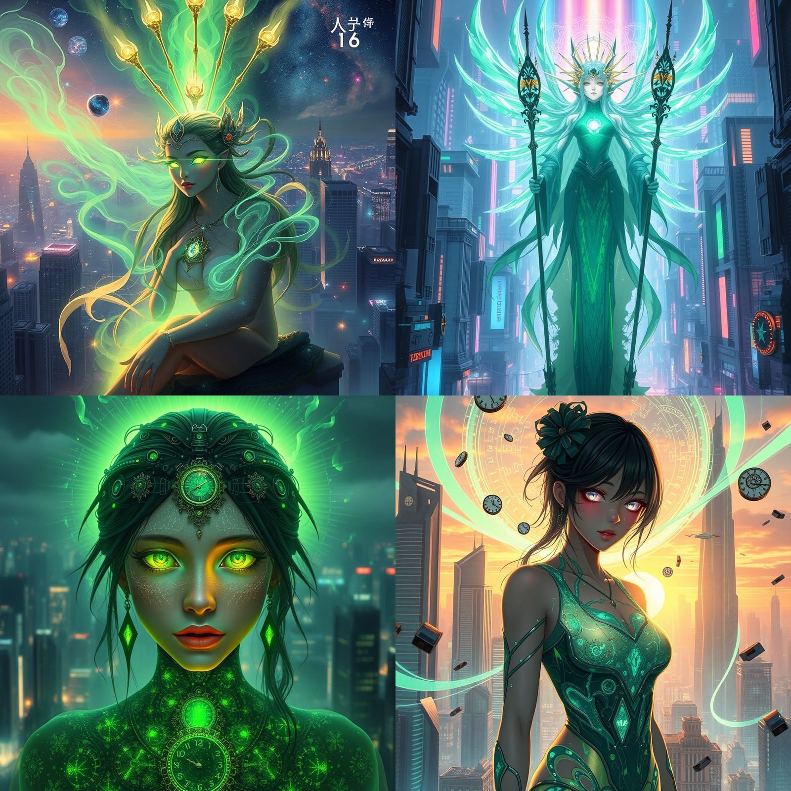 Cyberpunk Shaman: City of Teal Fire and Time