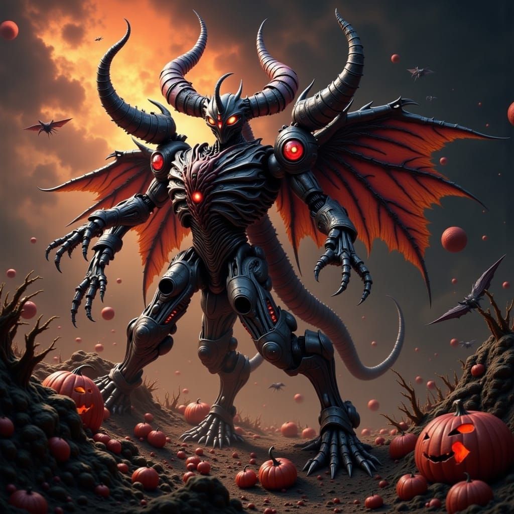 Halloween Android Warrior Unleashed