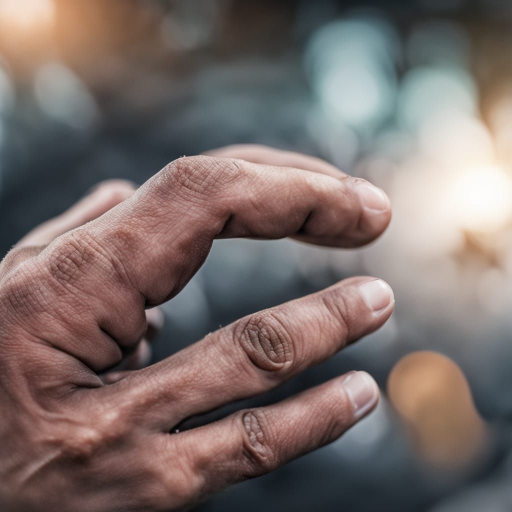 Distorted Human Hand in Unnatural Angles