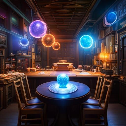 Shining Multicolored Orb Fantasy Concept Art