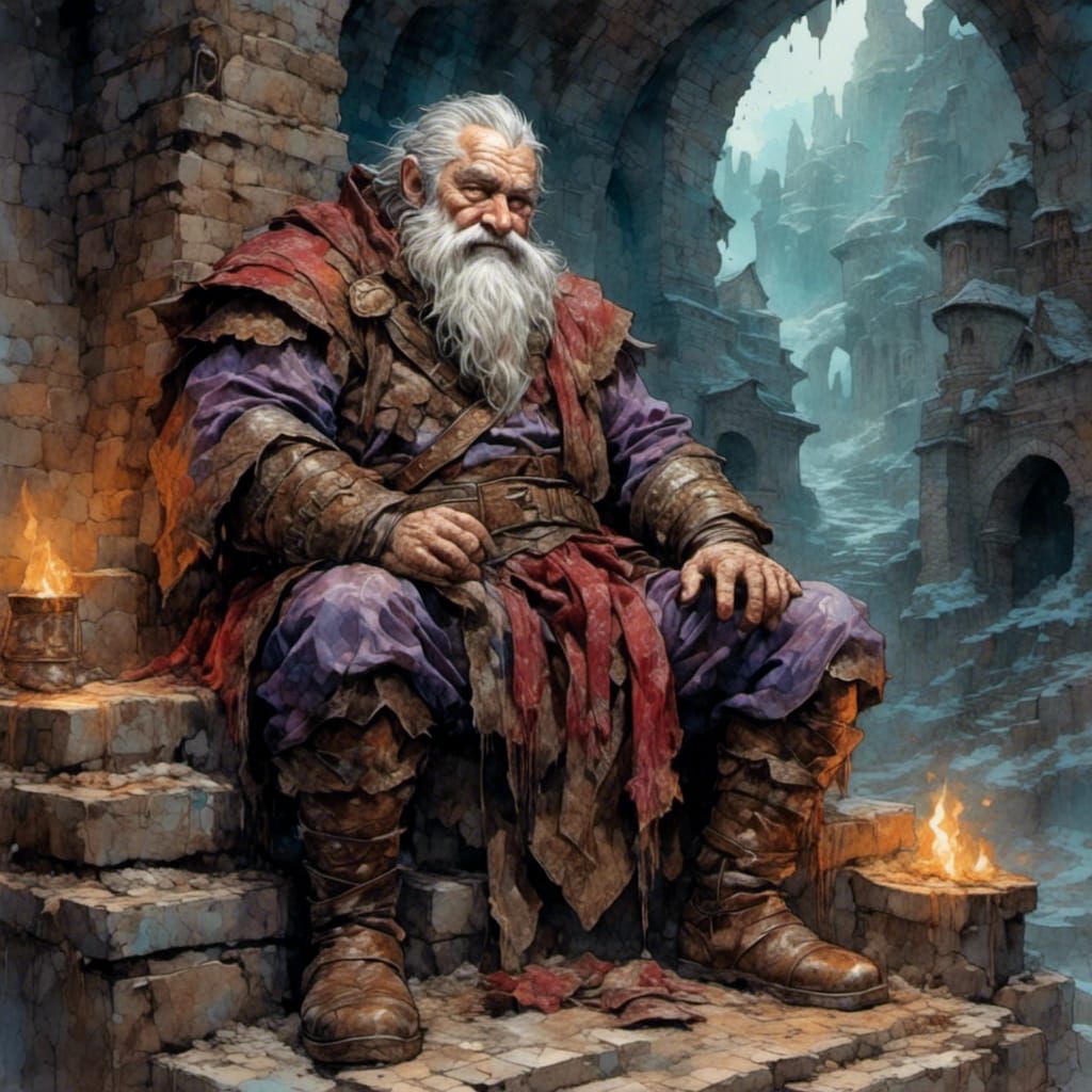 Gnome Clairsentient in Dungeons and Dragons Style