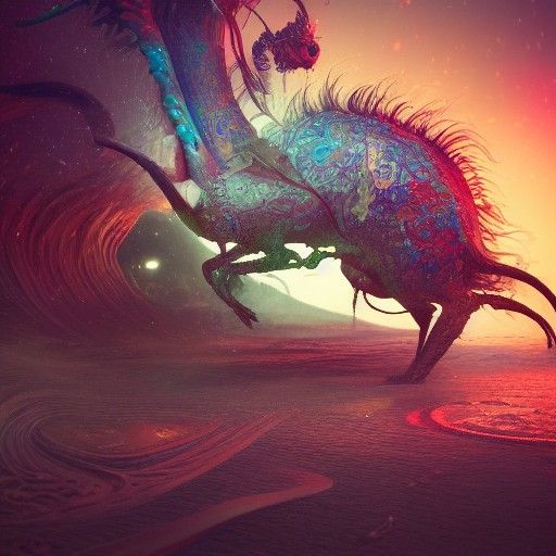 Psychedelic Boar in Lightspeed Liquid Detail