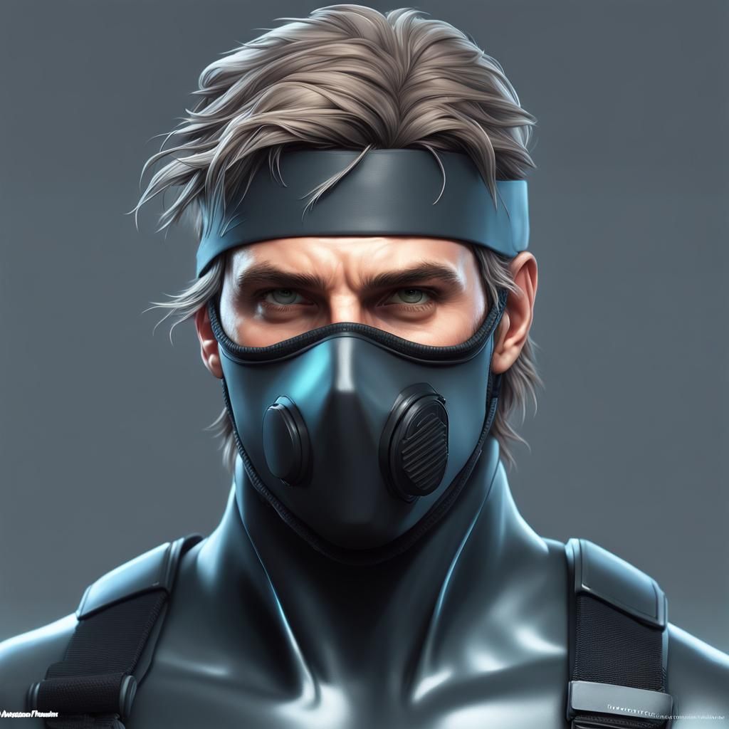 Hyperrealistic Portrait of a Man in Scuba Gear