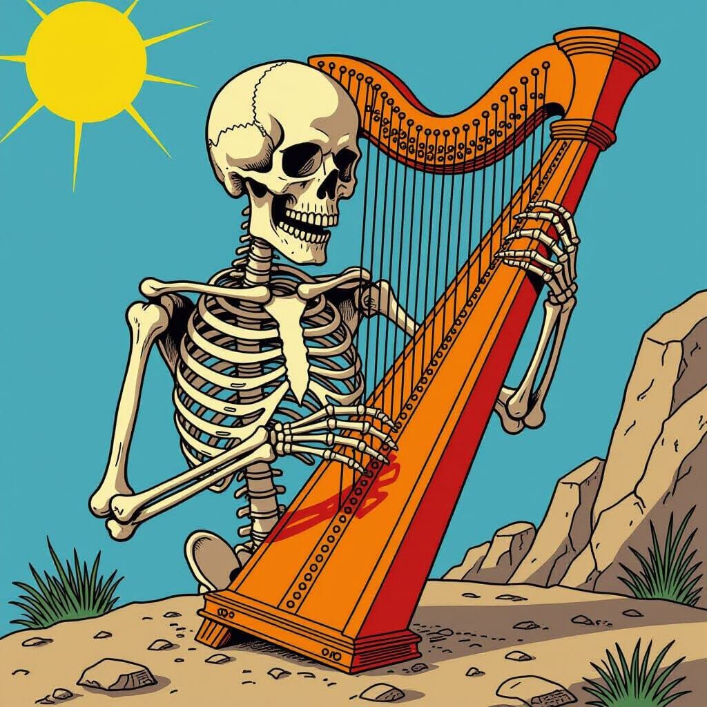 Awkward Character in Comic Book Art Style