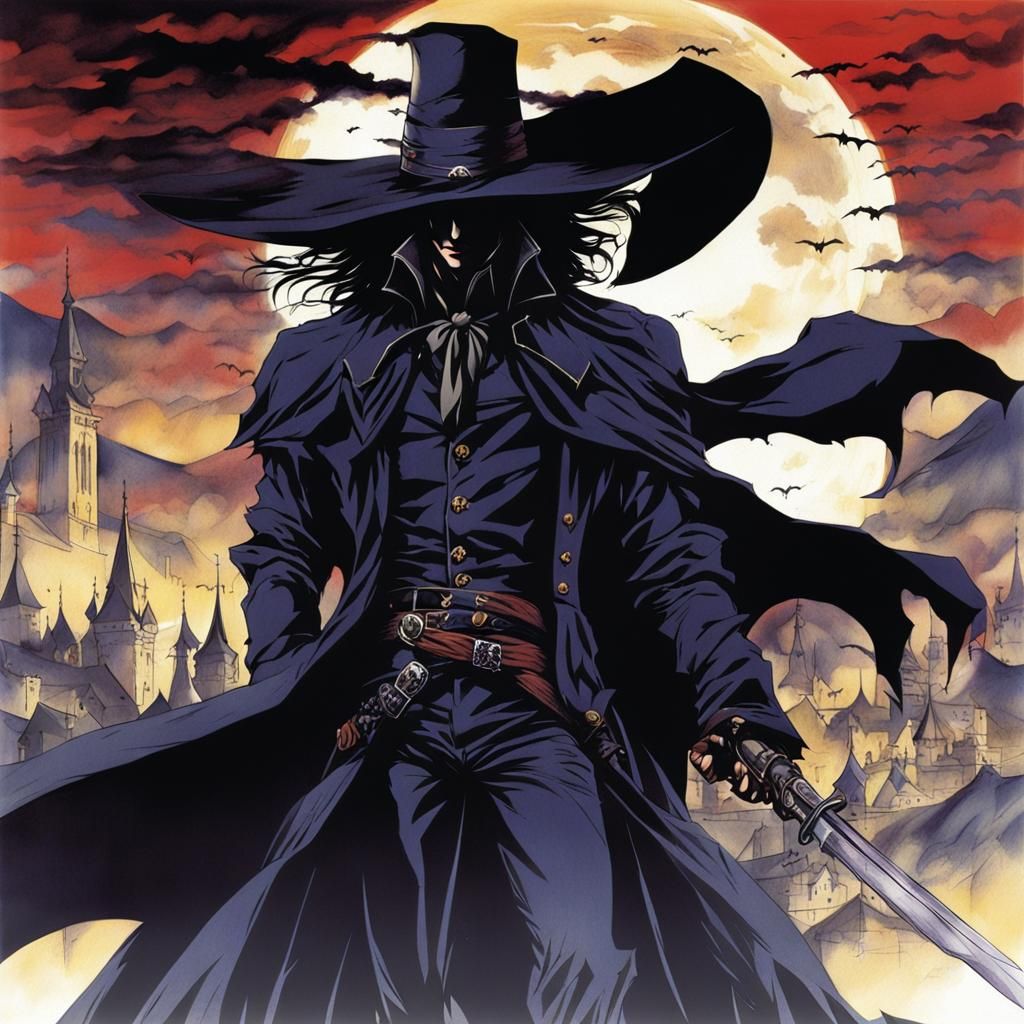 Vampire Hunter D: Anime Style Illustration