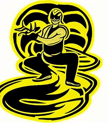 Stylized Cobra Symbol for Martial Arts Brand