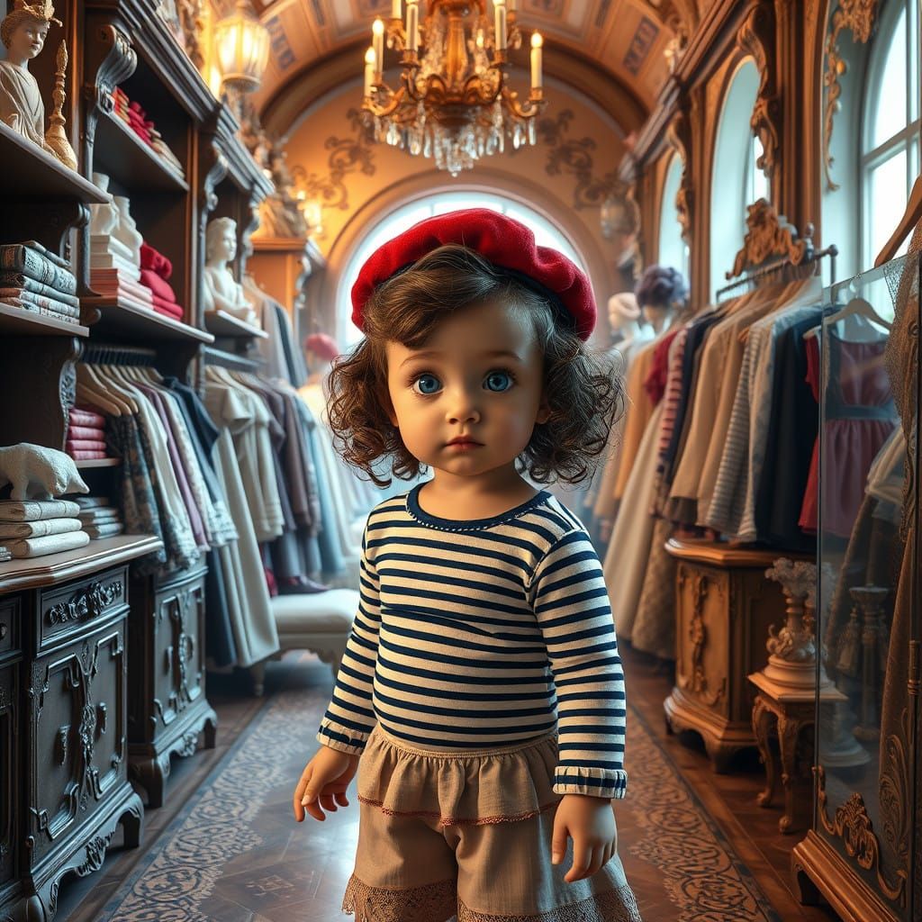 Whimsical Parisian Wonderland with Curly Girl