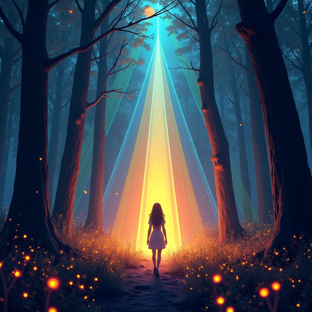 Luna Discovers Magical Relic in Mystical Forest