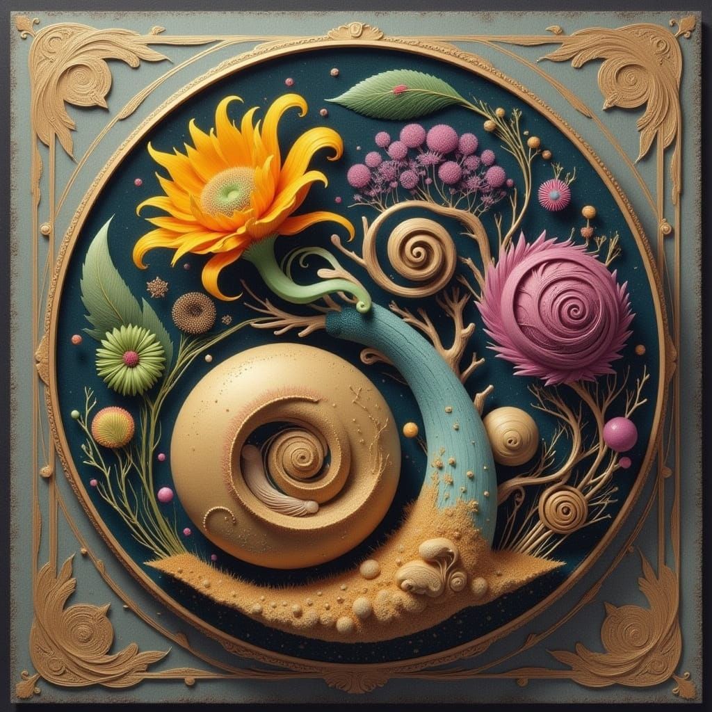 Yin-Yang Scenery Inspired by Cicada Song