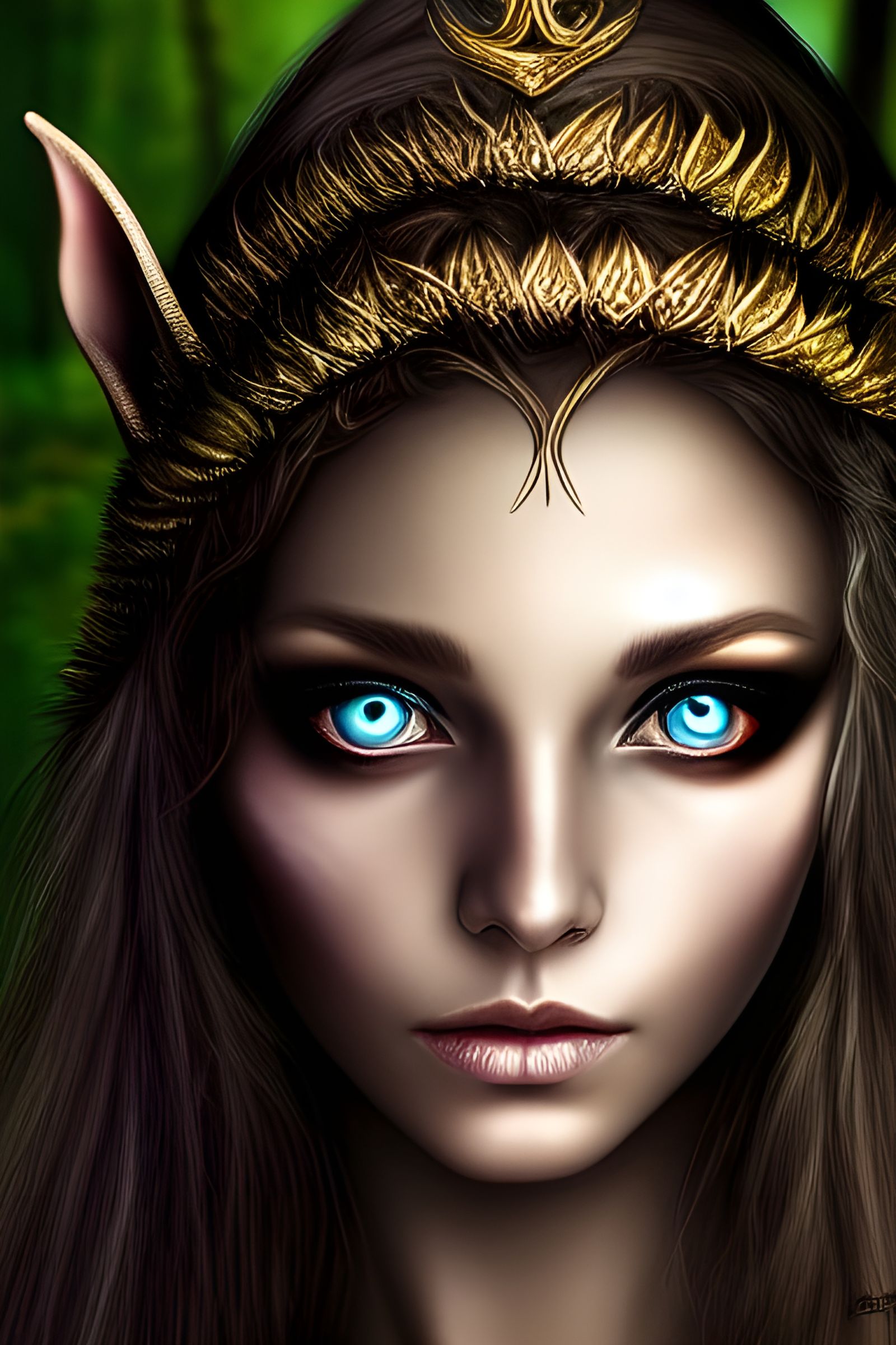 Enchanted Forest: Portrait of a Stunning Elven Woman