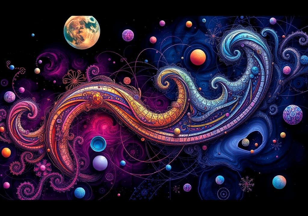 Surreal Abstract Handheld Object in Modern Style