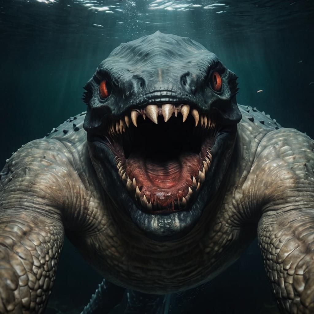 Underwater Nightmare: Gigantic Eye of a Sleep Paralysis Demo...