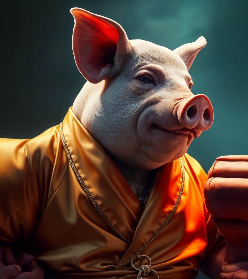 Pig-Headed Man and Boar-Headed Man: Duality in Silk