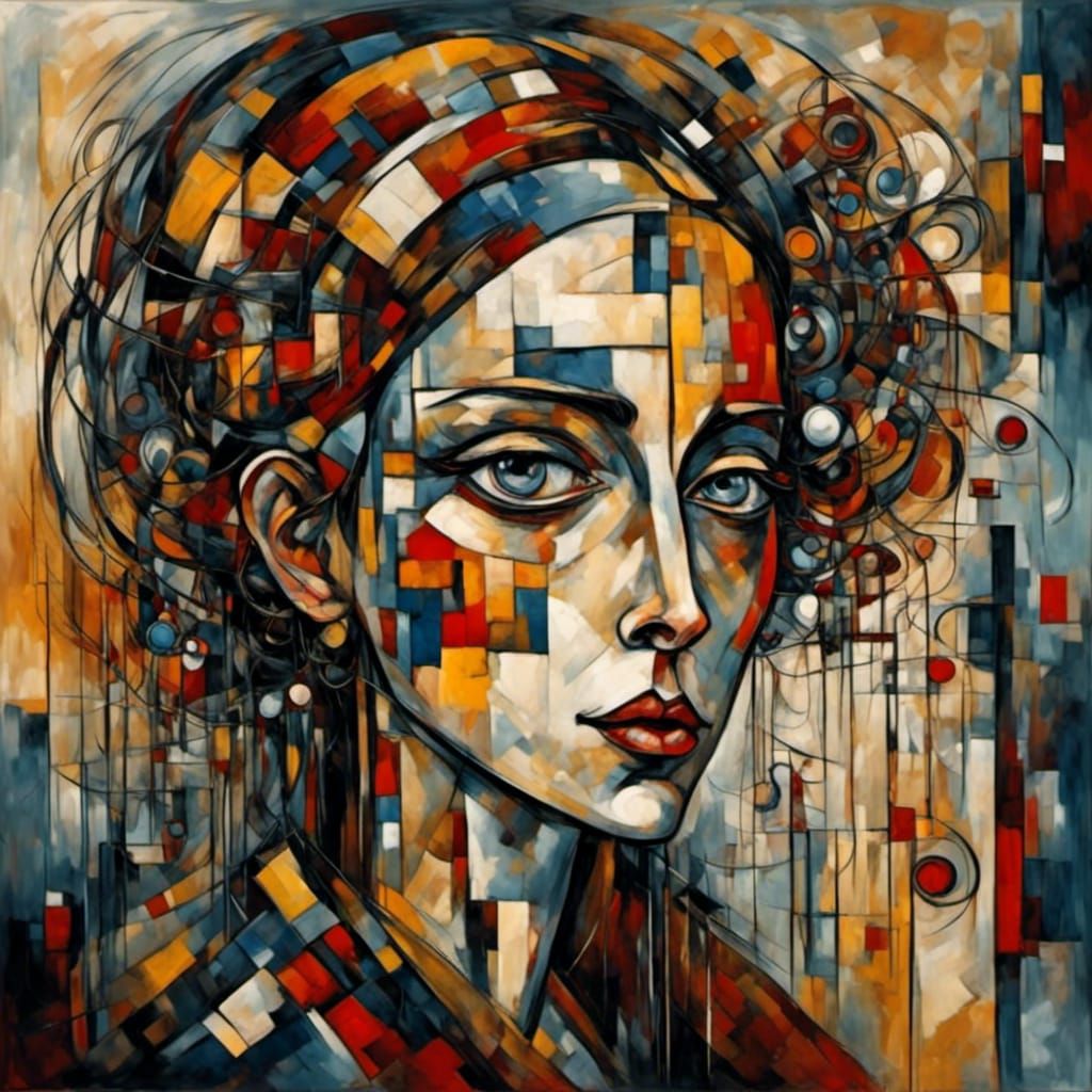 portrait by Piet Mondrian and Wassily Kandinsky.