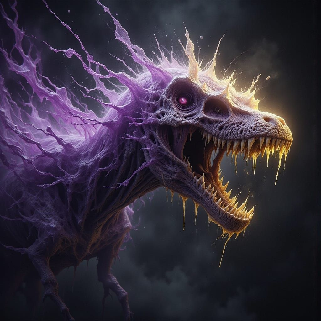 Dark Goo-Tainted Tyrannosaurus Spirit Soars Through Haunted ...