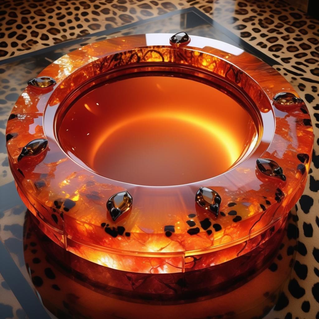 Opal Jacuzzi with Leopard Skin Pattern