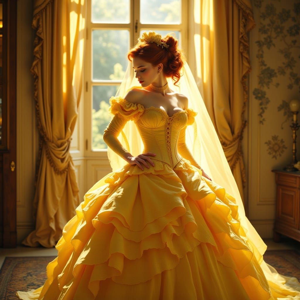 La Duchessa di Volpe and the Butter Gown.