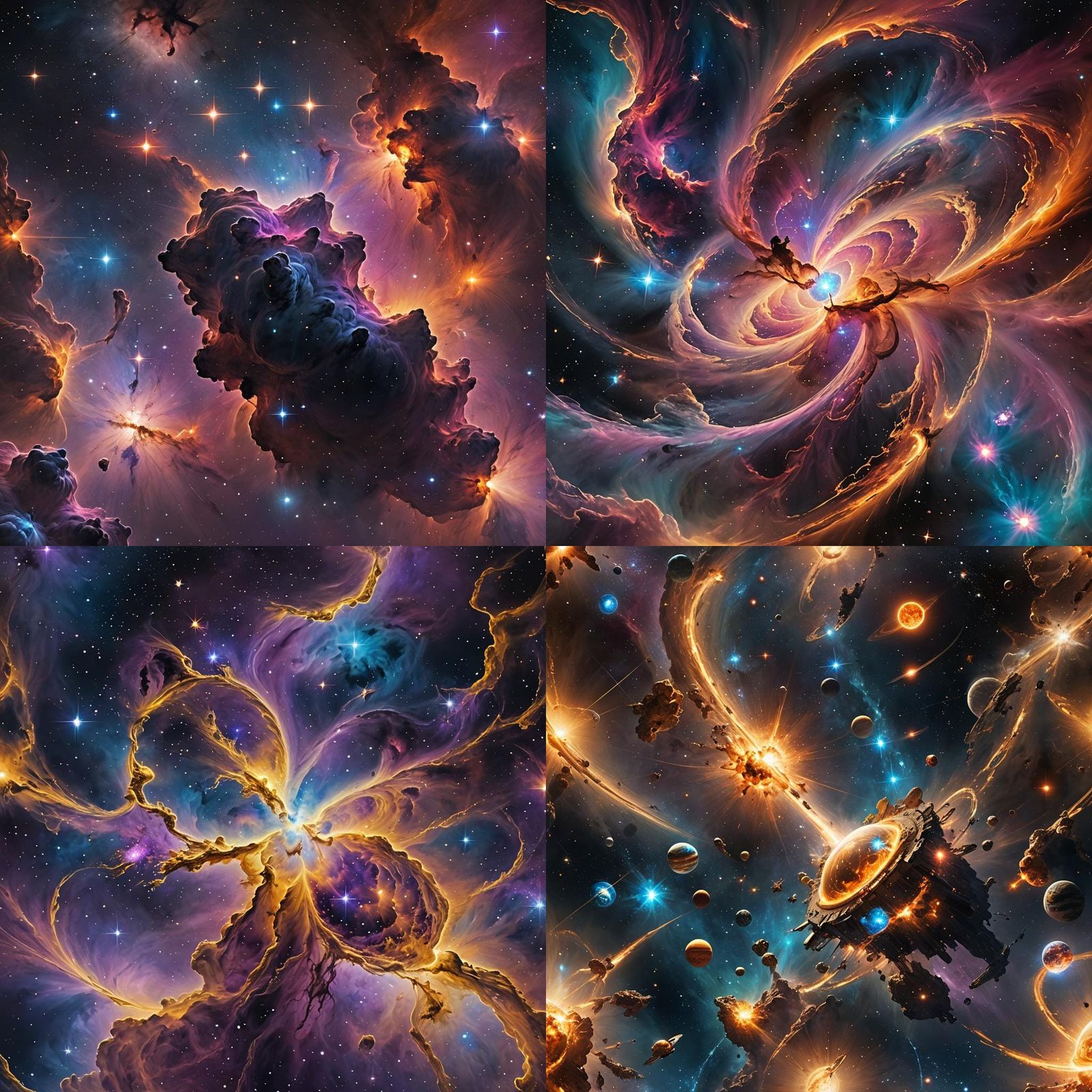 Orion Constellation: Celestial Stars and Nebula