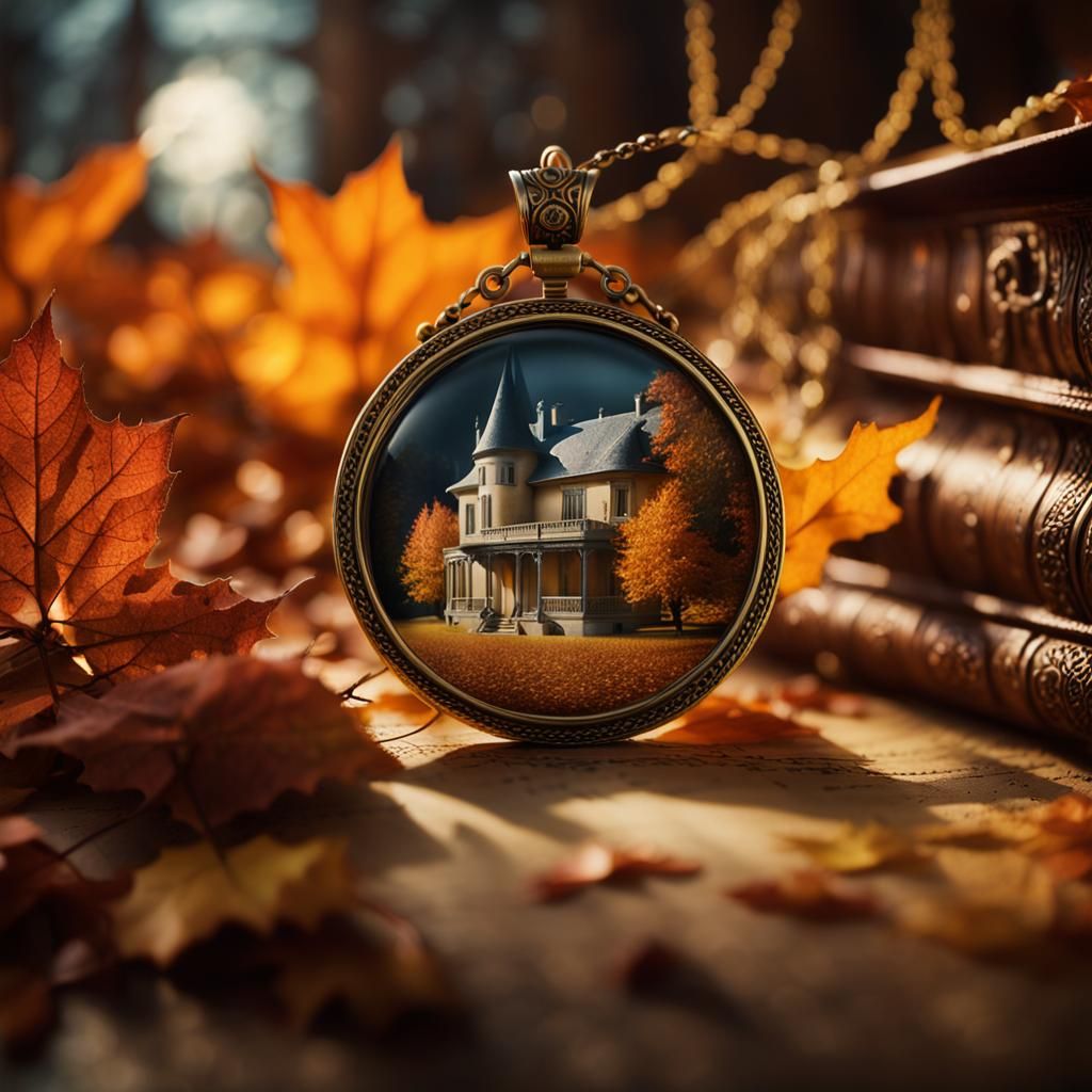Luminescent Pendant Reveals Autumn Mansion