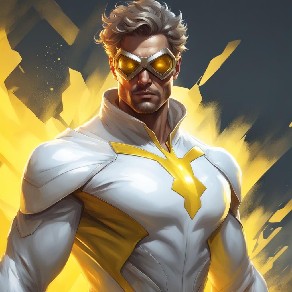Weather Superhero Portrait in Hyperdetailed Style