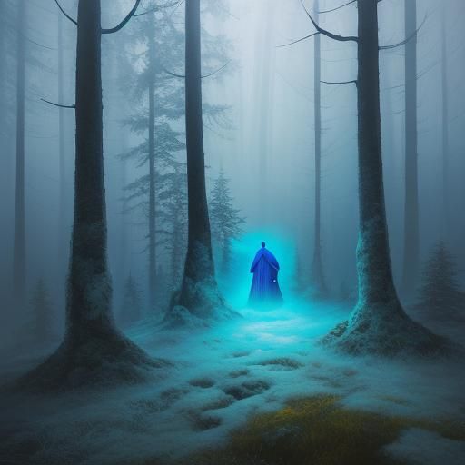 Winter Wonderland Fantasy Art in Graffiti Style