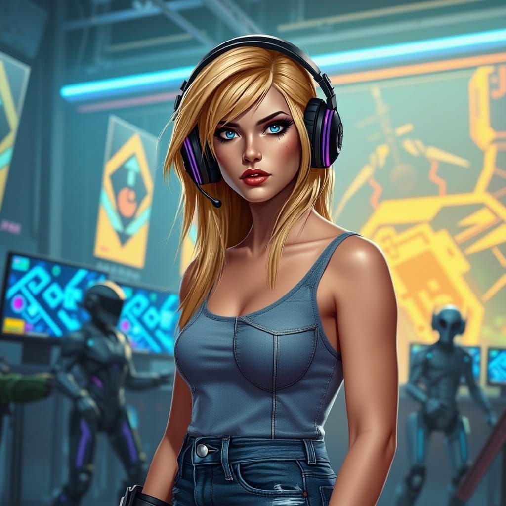 Savage Blonde Fortnite Warrior