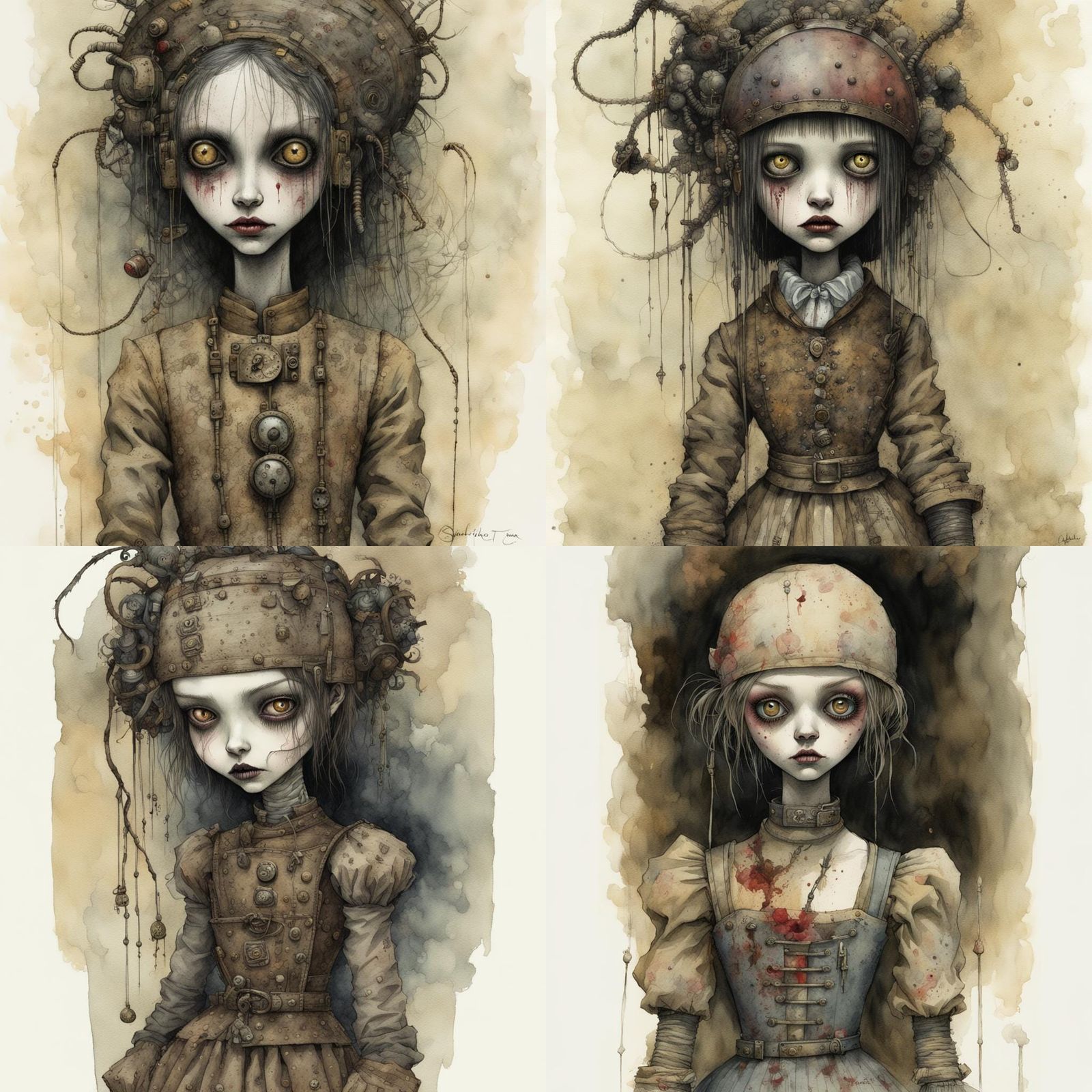 Dirty grimy Rag dollz