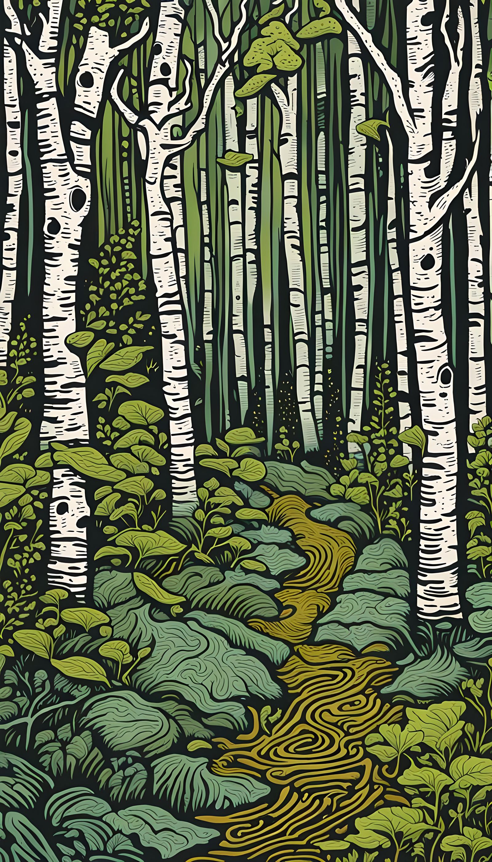 Birch woodland